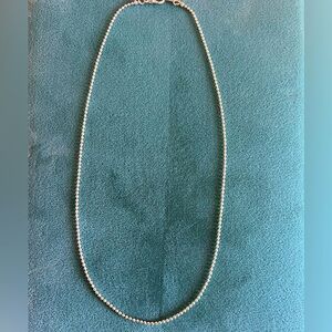 Elegant 18k GP Gold Plated Beaded Necklace 16”